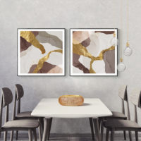 Abstracts Art Prints -MARBLE WITH GOLD (3 sets)- Canvas Prints-Poster Prints - Image 5