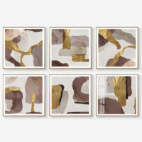 Abstract Art Prints -MARBLE WITH GOLD (2 sets)- Canvas Prints-Poster Prints - Image 3