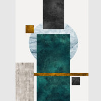 Abstract art prints -Square and Circles ( 2 sets) - Canvas Prints - Poster Prints - Image 4