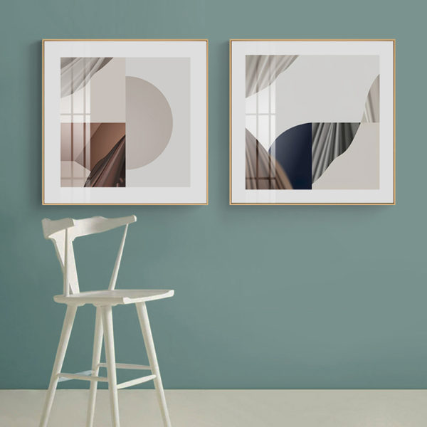 Wall Art Prints - Abstract Shapes (2 sets)- Canvas Prints-Poster Prints - Image 3