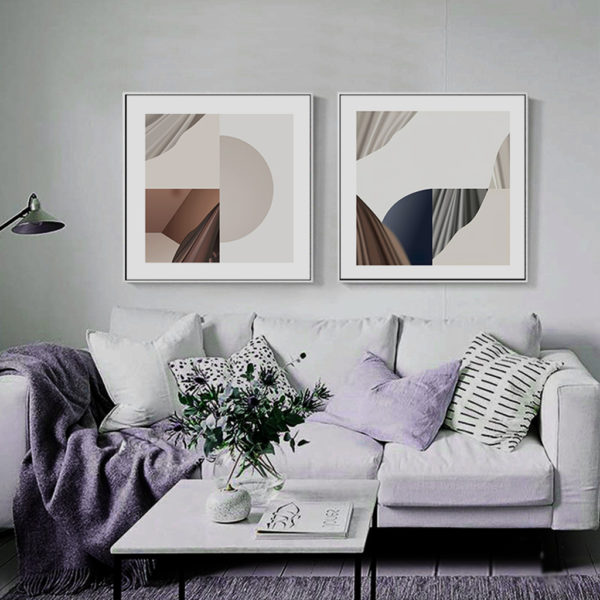 Wall Art Prints - Abstract Shapes (2 sets)- Canvas Prints-Poster Prints