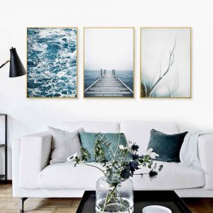 Wall Art prints -Flower and pathway 3 sets - Poster Prints -Canvas Prints