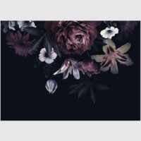 Wall Art - Floral In Black Background - Canvas Prints - Poster Prints - Image 2