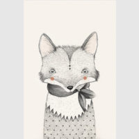 Wall Art -Little bear and fox 2 sets - Canvas Prints-Poster Prints - Image 2