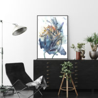 Wall Art -Watercolor Style Abstract Flower 3 sets - Poster Prints -Canvas Prints - Image 4
