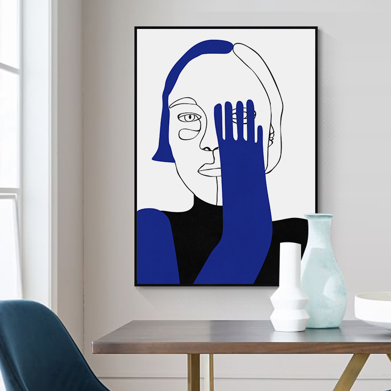 Wall Art - Figure Portrait Geometric - Poster Prints -Canvas Prints ...