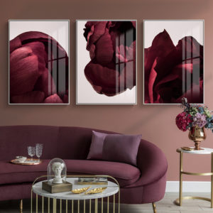 Wall Art prints - Rose Floral ( 3 sets )- Poster Prints -Canvas Prints