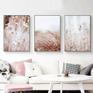 Wall Art prints - Grass ( white series 3 sets )- Poster Prints -Canvas Prints