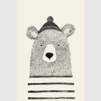Wall Art -Little bear and fox 2 sets - Canvas Prints-Poster Prints - Image 3