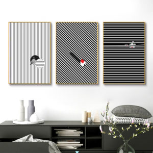 Wall Art prints - Line art fashion girl ( 3 sets )- Poster Prints -Canvas Prints