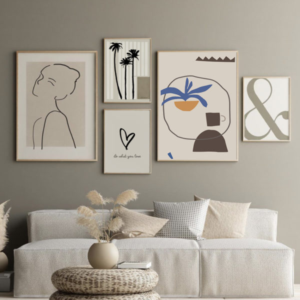 Wall Art - Line art girl - Poster Prints -Canvas Prints - Image 5