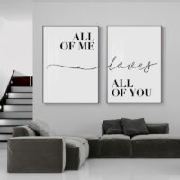 Wall Art - All of you All of me (2 sets)- Canvas Prints-Poster Prints - Image 2