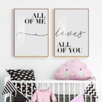 Wall Art - All of you All of me (2 sets)- Canvas Prints-Poster Prints - Image 4