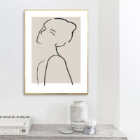 Wall Art - Line art girl - Poster Prints -Canvas Prints - Image 3