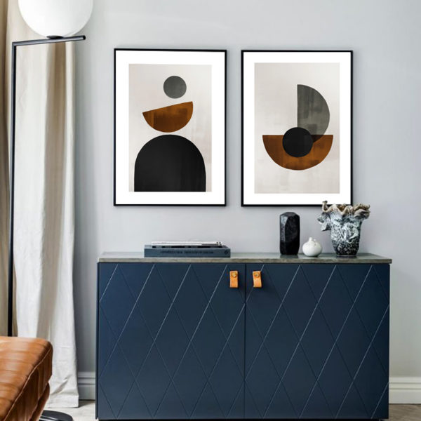 Wall Art - Circle shapes (2 sets)- Canvas Prints-Poster Prints
