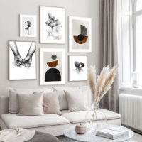 Wall Art - Circle shapes (2 sets)- Canvas Prints-Poster Prints - Image 2