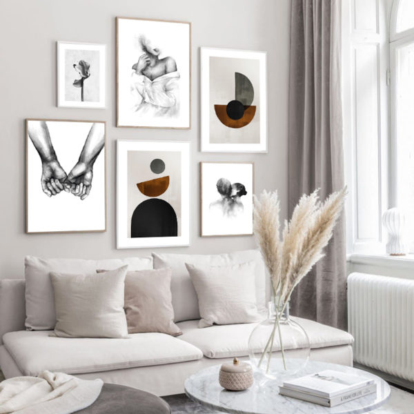 Wall Art - Circle shapes (2 sets)- Canvas Prints-Poster Prints - Image 2