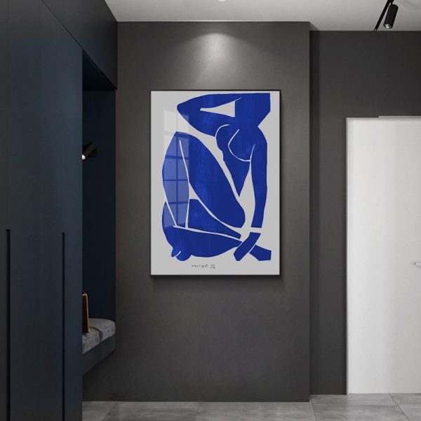 Wall Art - French Blue Nude By Matisse - Canvas Prints-Poster Prints
