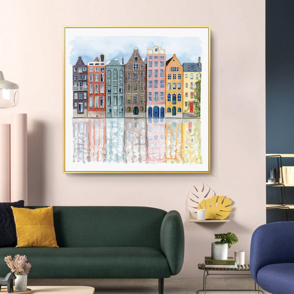 Wall Art Prints - European houses (2 sets)- Canvas Prints-Poster Prints - Image 3
