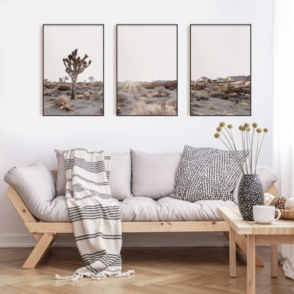 Wall art - Joshua Trees 3 sets- Poster Prints -Canvas Prints