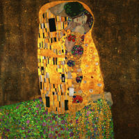Wall Art - Kissing by Gustav Klimt - Canvas Prints-Poster Prints - Image 2