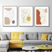 Wall Art prints - Abstract line art ( 3 sets )- Poster Prints -Canvas Prints