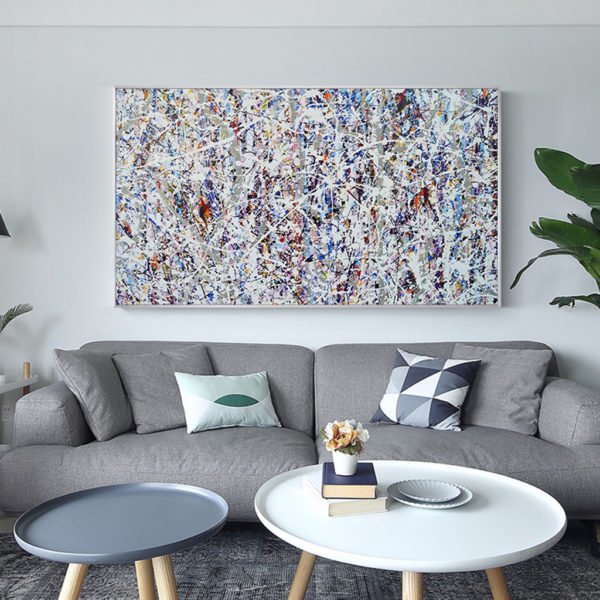 Wall art - Abstract line art hand painting style- Canvas Prints - Poster Prints