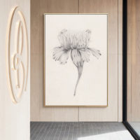 Wall art - Black and white floral - Canvas Prints - Poster Prints - Image 3