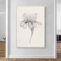 Wall art - Black and white floral - Canvas Prints - Poster Prints - Image 4