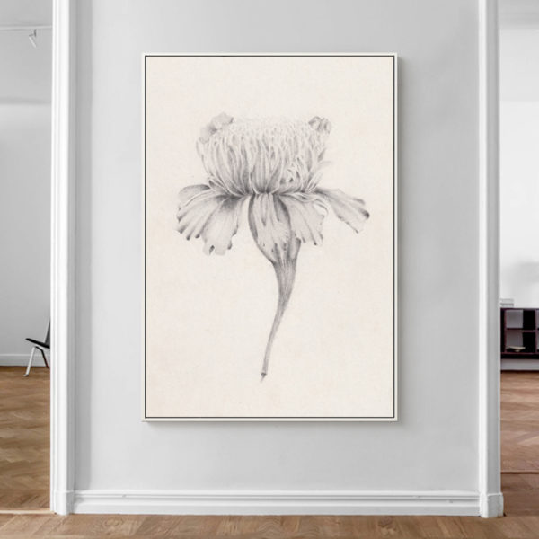 Wall art - Black and white floral - Canvas Prints - Poster Prints - Image 4