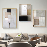 Wall Art -Abstract light grey series 2 sets - Canvas Prints-Poster Prints - Image 3