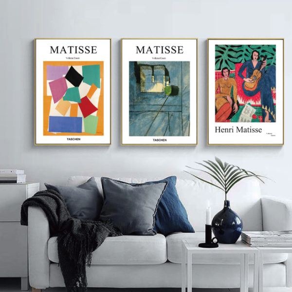 Wall Art prints - View of notre dame by Henri Matisse( 3 sets )- Poster Prints -Canvas Prints