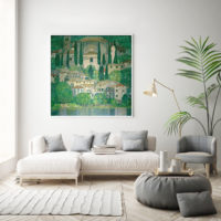 Wall Art - Kirche In Cassone by Gustav Klimt - Canvas Prints-Poster Prints