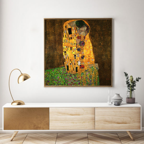 Wall Art - Kissing by Gustav Klimt - Canvas Prints-Poster Prints