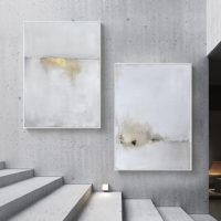 Wall art - Abstract gold white single II - Canvas Prints - Poster Prints - Image 2
