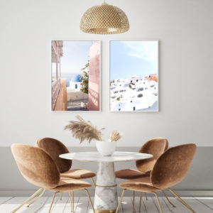 Wall Art - Santorini church (2 sets)- Canvas Prints-Poster Prints