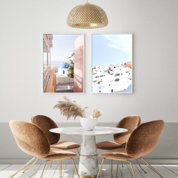 Wall Art - Santorini church (2 sets)- Canvas Prints-Poster Prints