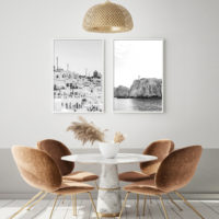 Wall Art - Santorini black and white (2 sets)- Canvas Prints-Poster Prints
