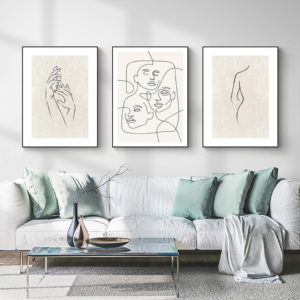 Wall Art prints - Faces ( 3 sets )- Poster Prints -Canvas Prints