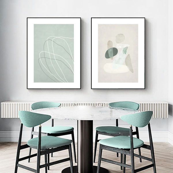 Wall Art - Abstract body and lines (2 sets)- Canvas Prints-Poster Prints