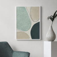 Wall art - Abstract Green Circle 2 sets- Canvas Prints- Poster Prints - Image 4