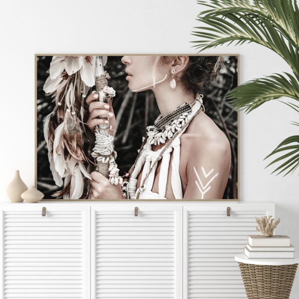 Wall art - BOHO Dreamer Girl- Canvas Prints - Poster Prints