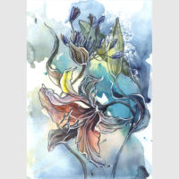 Wall Art -Watercolor Style Abstract Flower 3 sets - Poster Prints -Canvas Prints - Image 7
