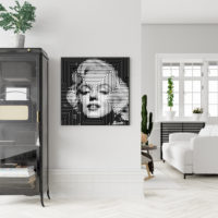 Wall Art - Monroe Black White- Canvas Prints-Poster Prints - Image 4