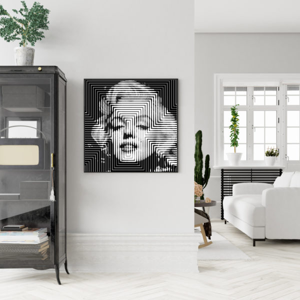 Wall Art - Monroe Black White- Canvas Prints-Poster Prints - Image 4