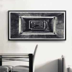 Wall Art – Abstract Architectural Abyss - Canvas Prints - Poster Prints
