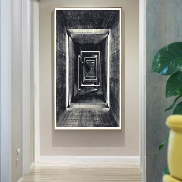 Wall Art – Abstract Architectural Abyss - Canvas Prints - Poster Prints - Image 3