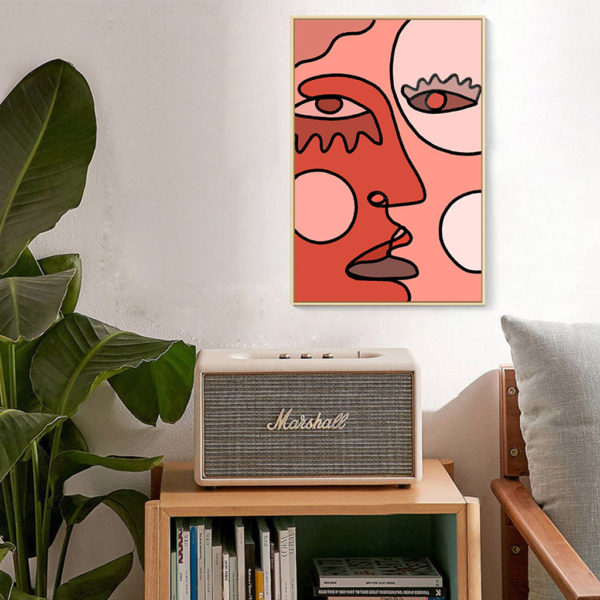 Wall art - Abstract Cubism Face - Canvas Prints - Poster Prints - Image 2