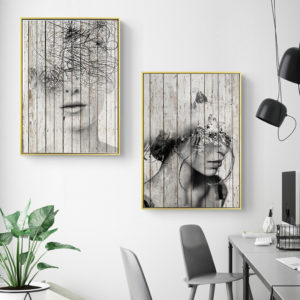 Wall art - Abstract Figure 2 sets - Canvas Prints - Poster Prints