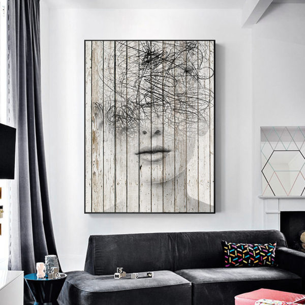 Wall art - Abstract Figure 2 sets - Canvas Prints - Poster Prints - Image 3
